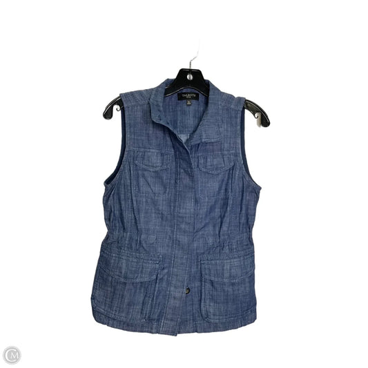 Vest Other By Talbots In Blue Denim, Size: S