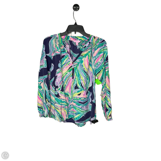 Top Long Sleeve Designer By Lilly Pulitzer In Multi-colored, Size: S