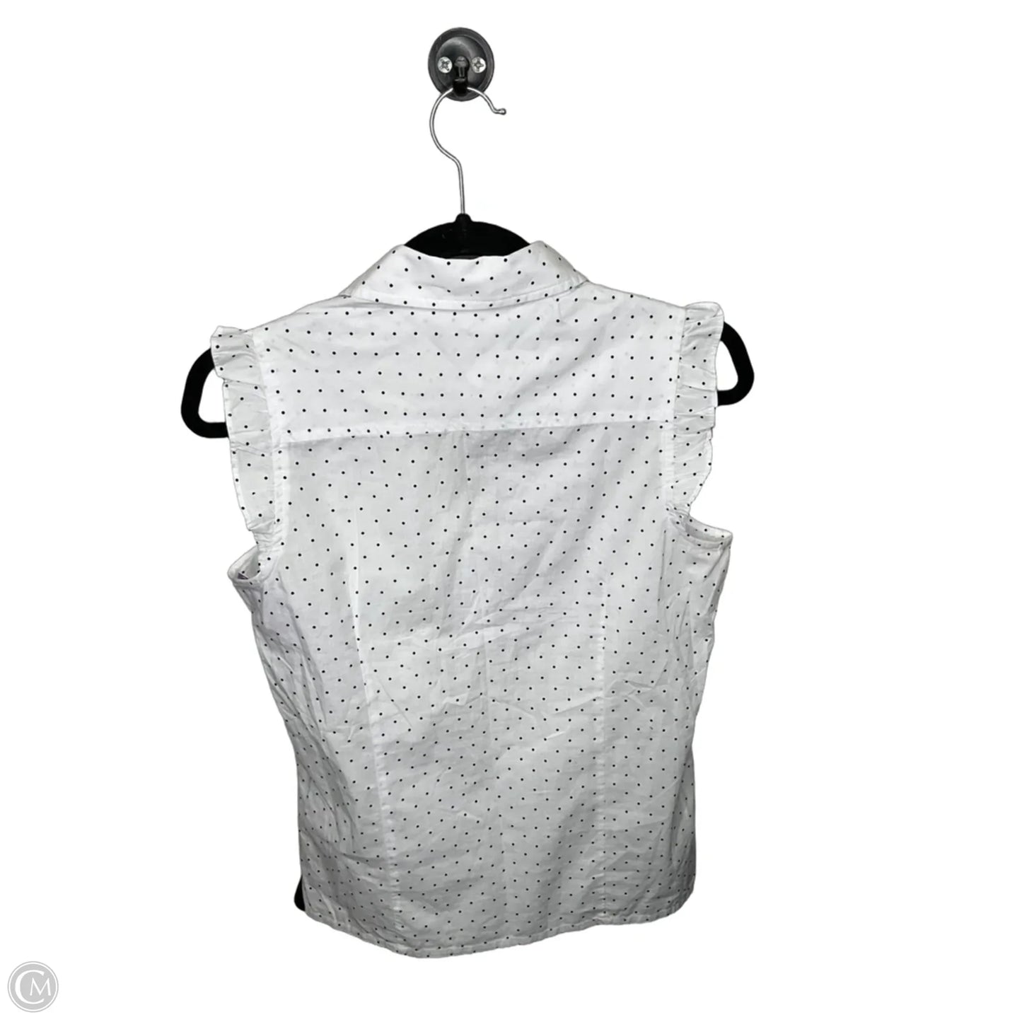 Top Sleeveless By Tommy Hilfiger In Polkadot Pattern, Size: Xs