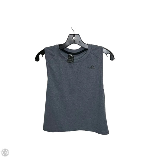 Athletic Tank Top By Adidas In Grey, Size: L
