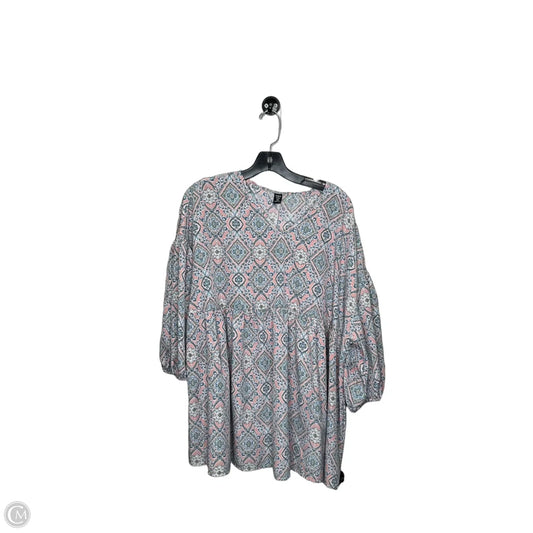 Top Short Sleeve By Shein In Multi-colored, Size: 2x
