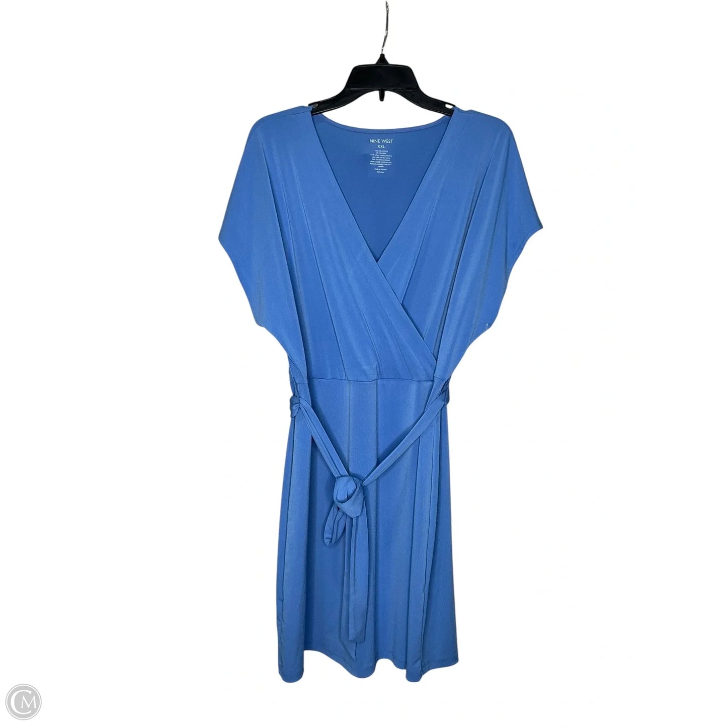 Dress Casual Midi By Nine West In Blue, Size: 2x