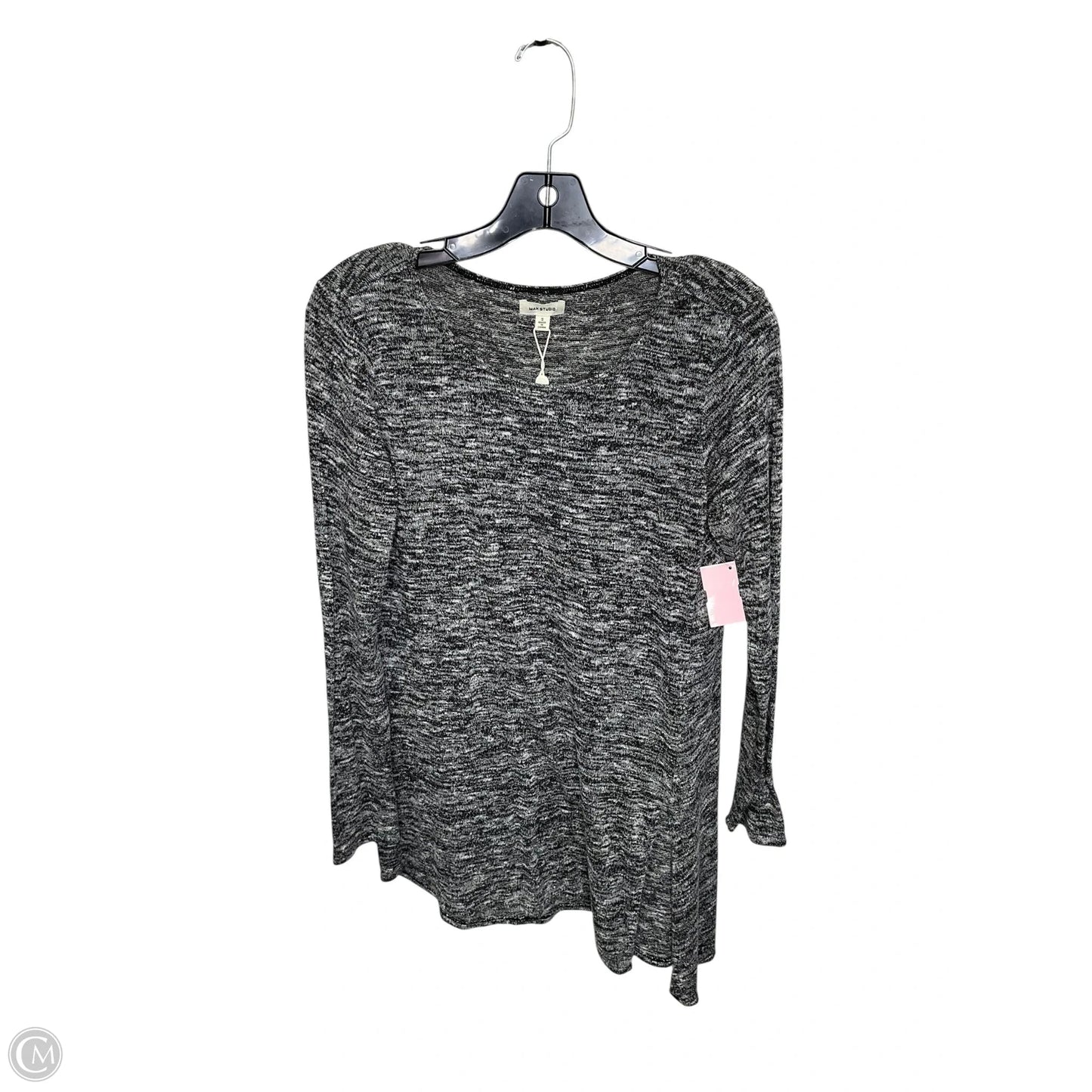 Top Long Sleeve By Max Studio In Grey, Size: S