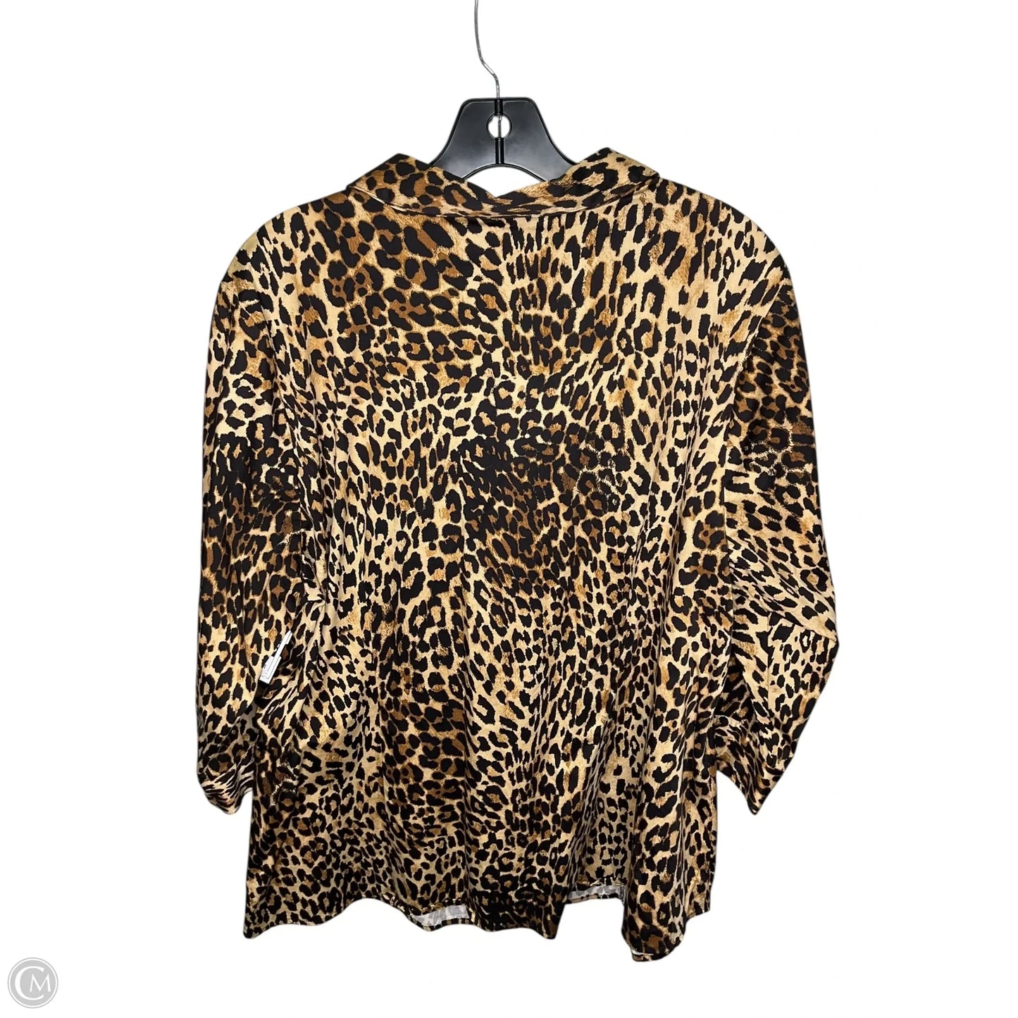 Blouse 3/4 Sleeve By Lane Bryant In Animal Print, Size: 3x