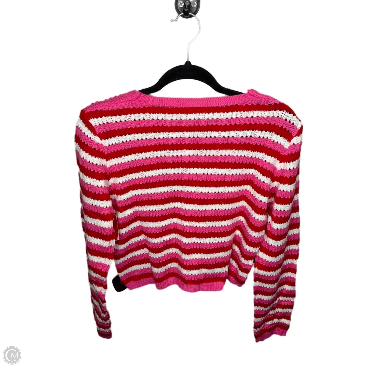 Cardigan By Cupshe In Pink & Red, Size: M