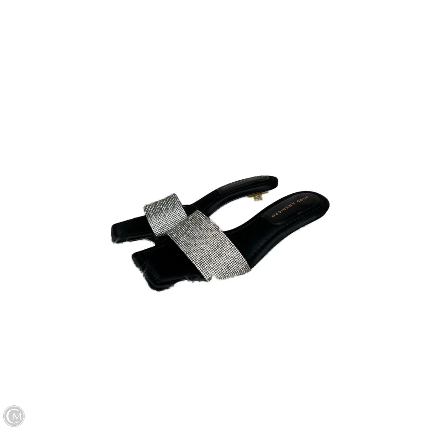Shoes Heels Kitten By Good American In Silver, Size: 7