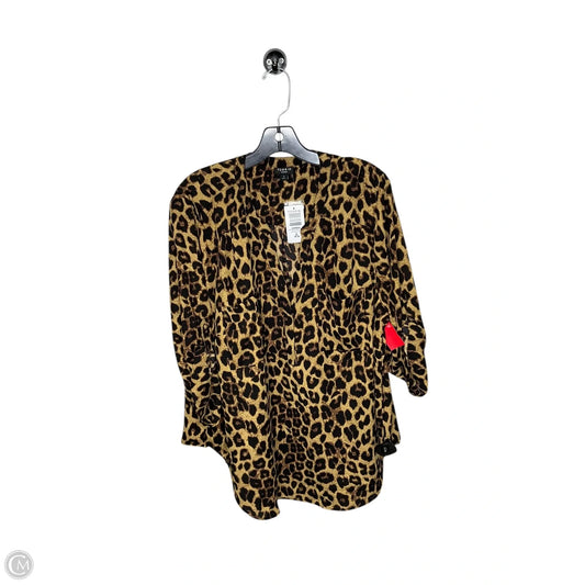 Blouse 3/4 Sleeve By Torrid In Animal Print, Size: 2x
