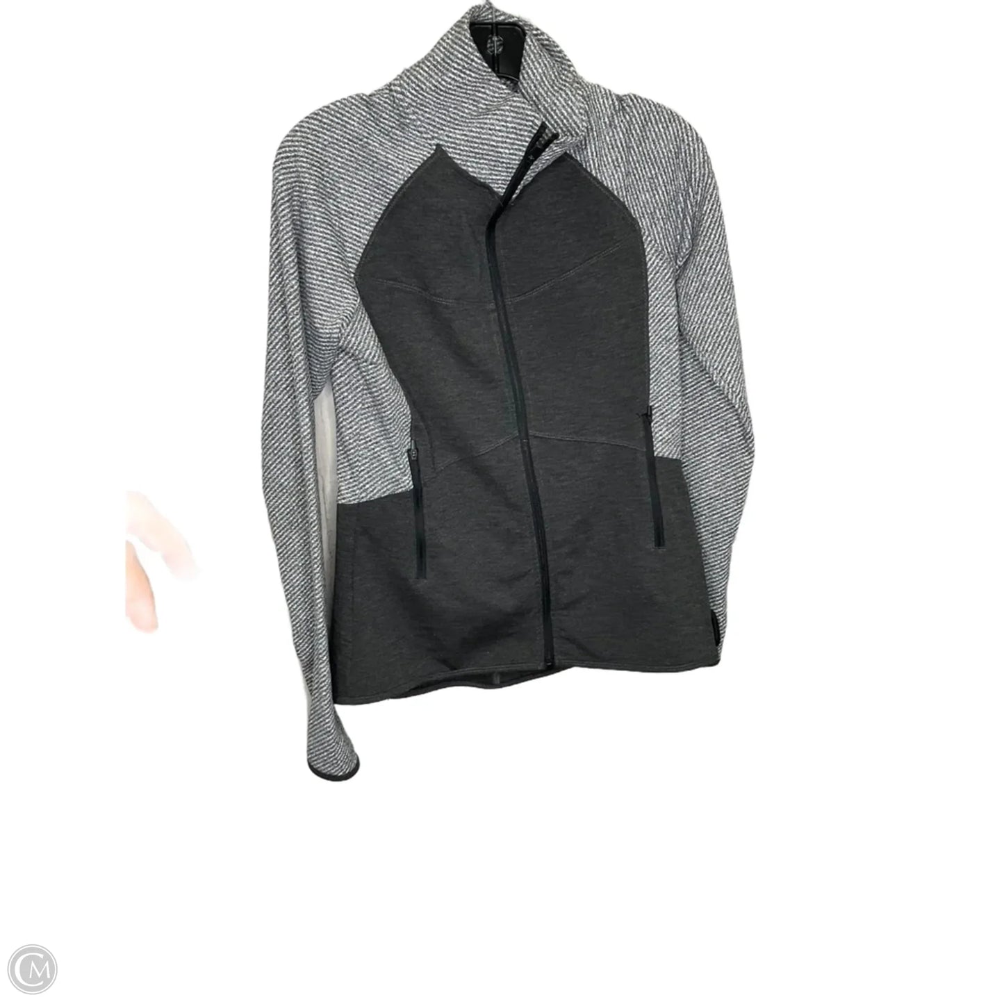 Athletic Jacket By Champion In Grey, Size: M