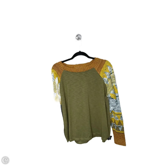 Top Long Sleeve By Easel In Multi-colored, Size: M