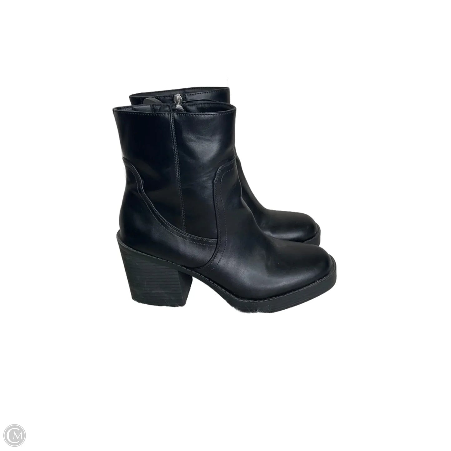 Boots Ankle Heels By Universal Thread In Black, Size: 9.5
