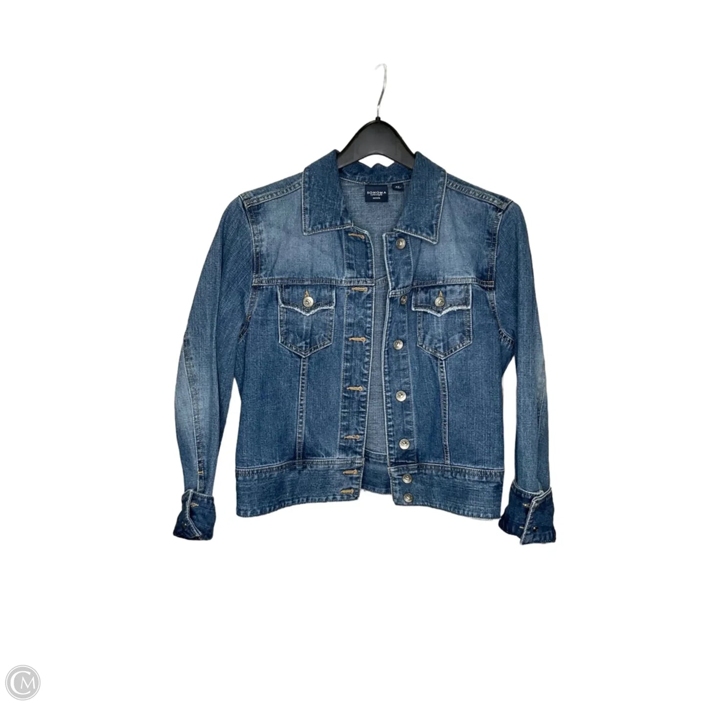 Jacket Denim By Sonoma In Blue Denim, Size: Sp