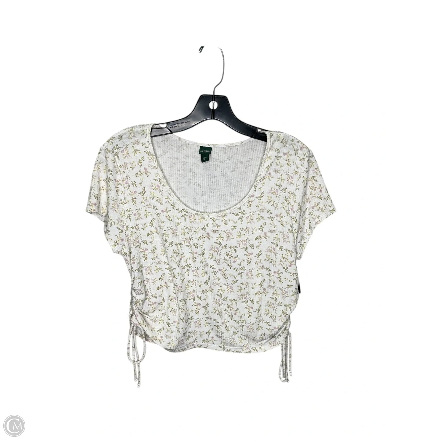 Top Short Sleeve By Wild Fable In Floral Print, Size: 2x