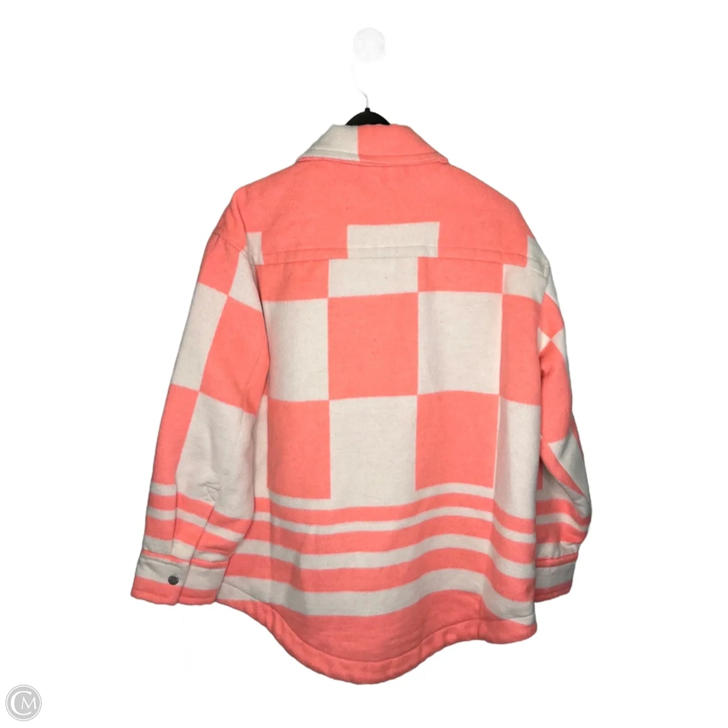 Jacket Fleece By Bdg In Pink & White, Size: S