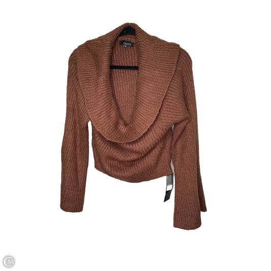 Sweater By Clothes Mentor In Brown, Size: 1x