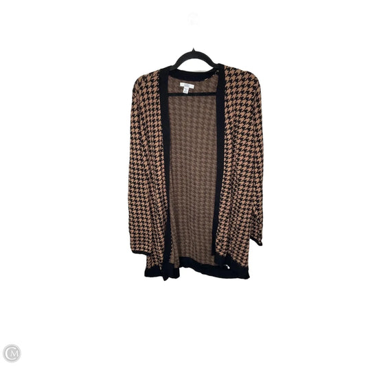 Cardigan By Croft And Barrow In Black & Brown, Size: 2x