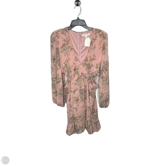 Dress Casual Midi By She + Sky In Pink, Size: L