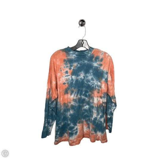 Top Long Sleeve By We The Free In Blue & Orange, Size: M