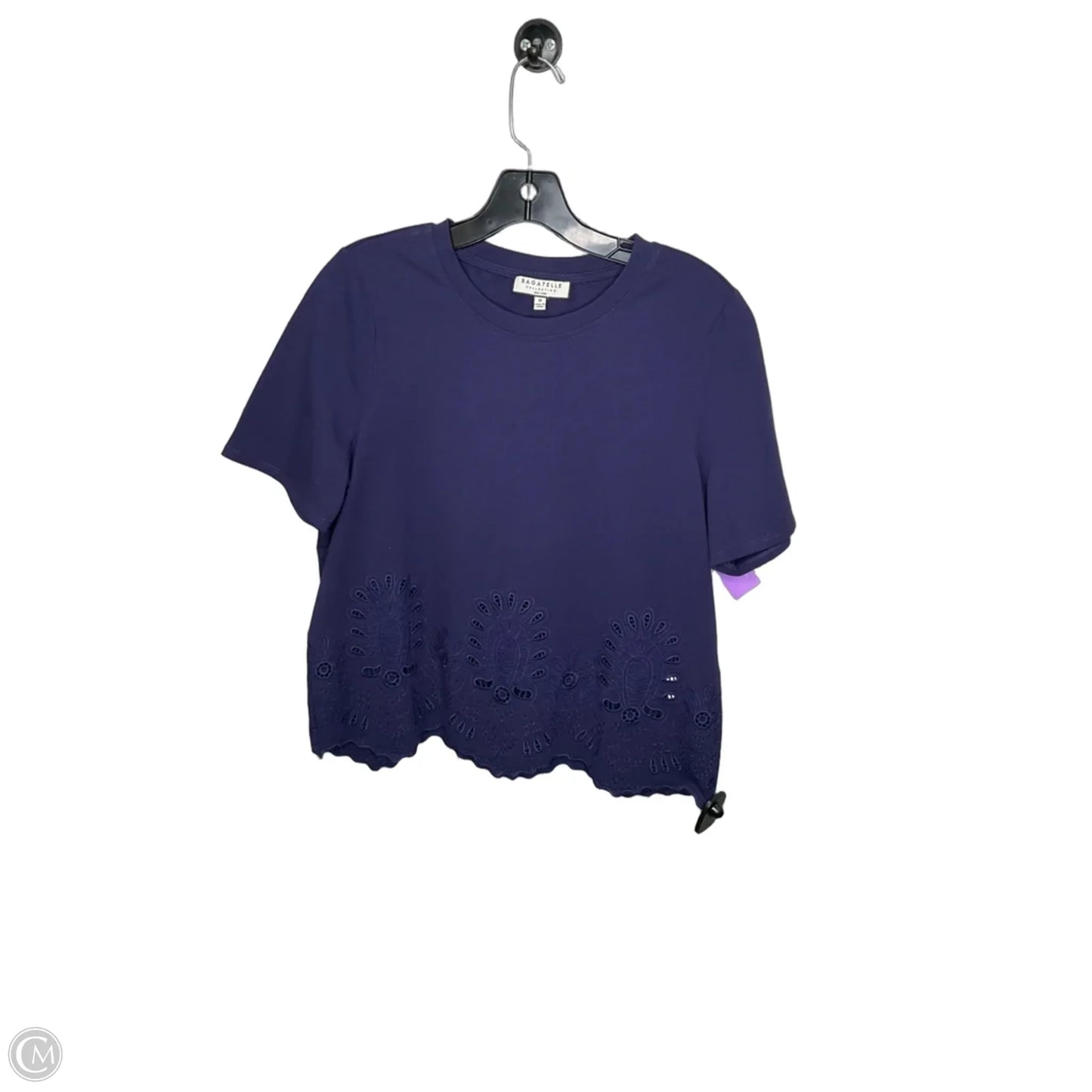 Top Short Sleeve By Bagatelle In Navy, Size: M
