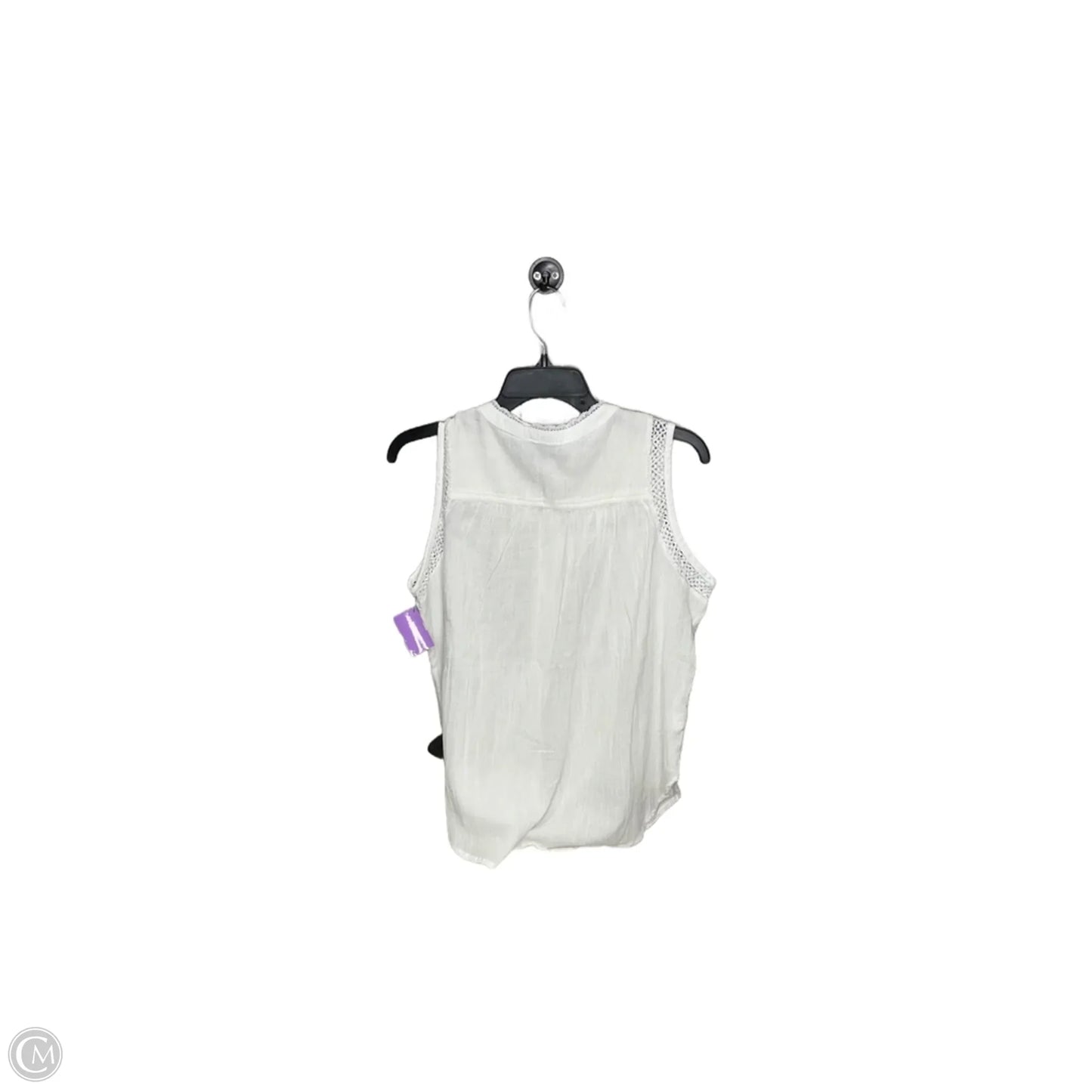 Top Sleeveless By Loft In White, Size: S