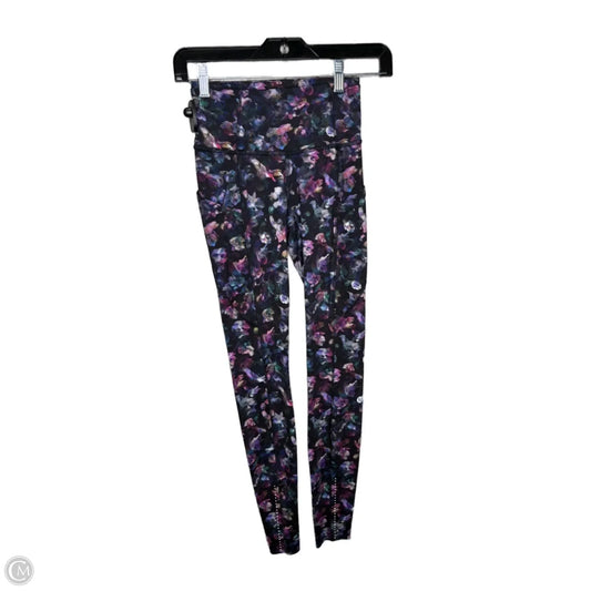 Athletic Leggings By Lululemon In Floral Print, Size: 2
