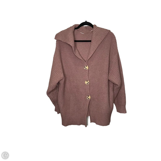 Cardigan By Lillusory In Mauve, Size: L