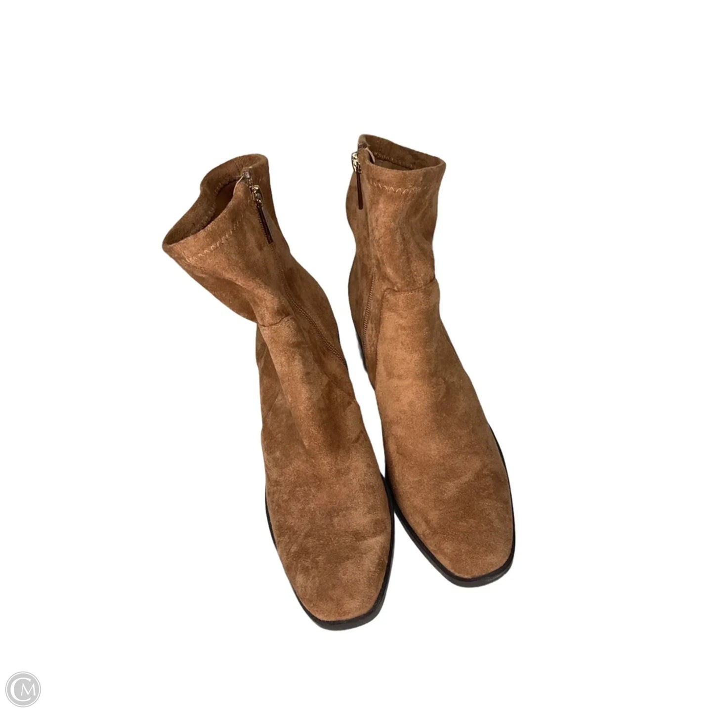 Boots Ankle Heels By Anne Klein In Brown, Size: 8