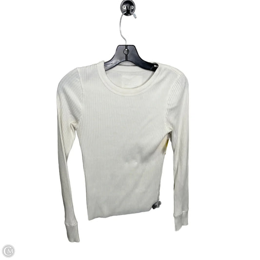 Top Long Sleeve By Aerie In White, Size: S