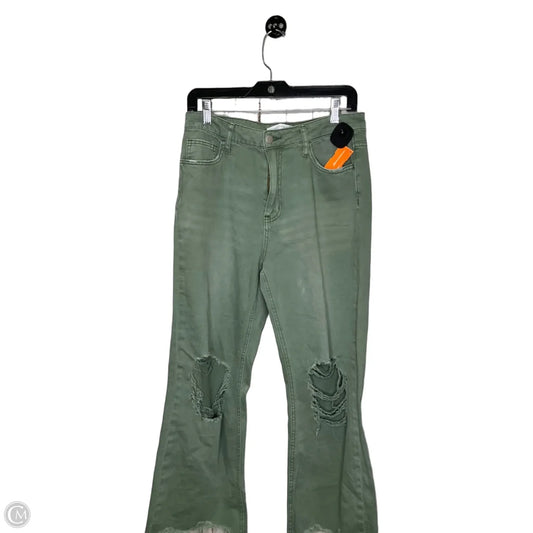Jeans Wide Leg By Altard State In Green Denim, Size: 6