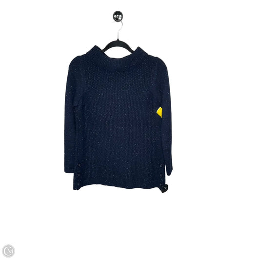 Sweatshirt Collar By Talbots In Navy, Size: Sp