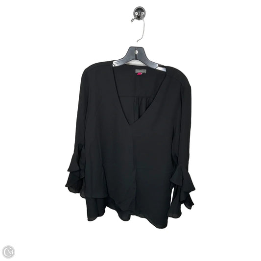 Top Long Sleeve By Vince Camuto In Black, Size: Xl