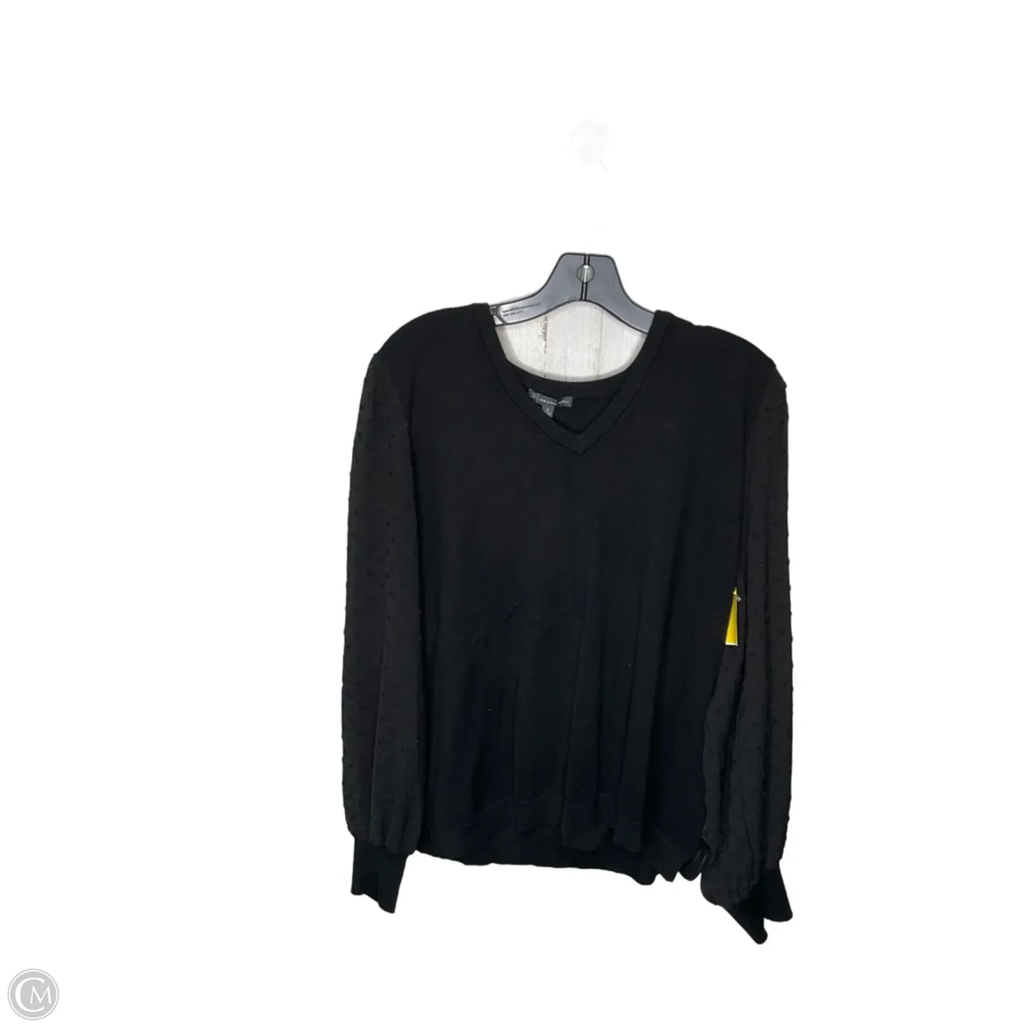 Top Long Sleeve By Adrianna Papell In Black, Size: Xl