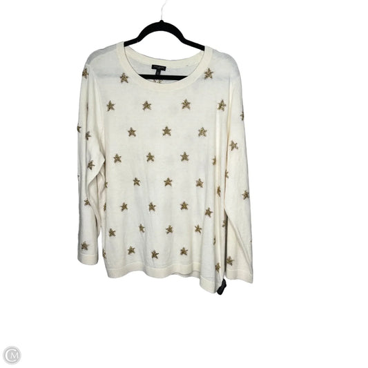 Sweater By Talbots In Cream, Size: 2x