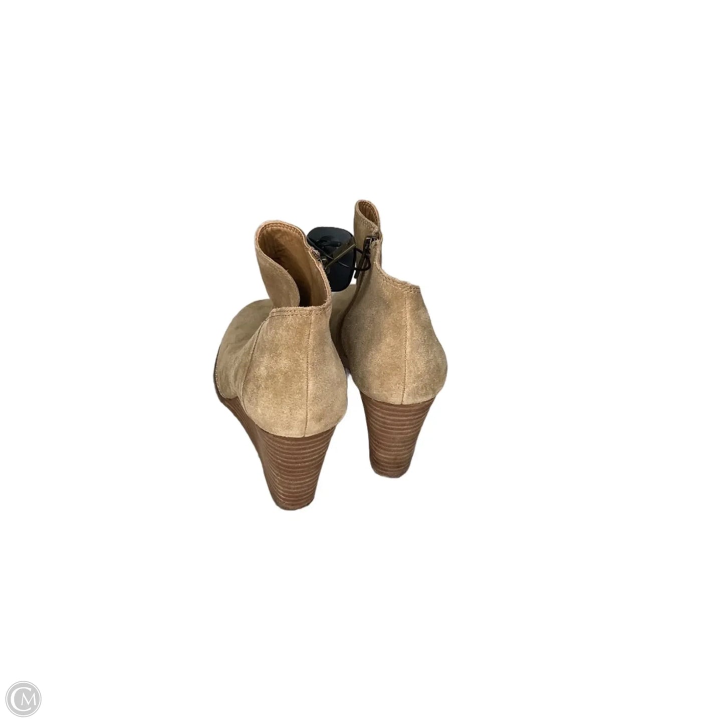 Boots Ankle Heels By Lucky Brand In Beige, Size: 10