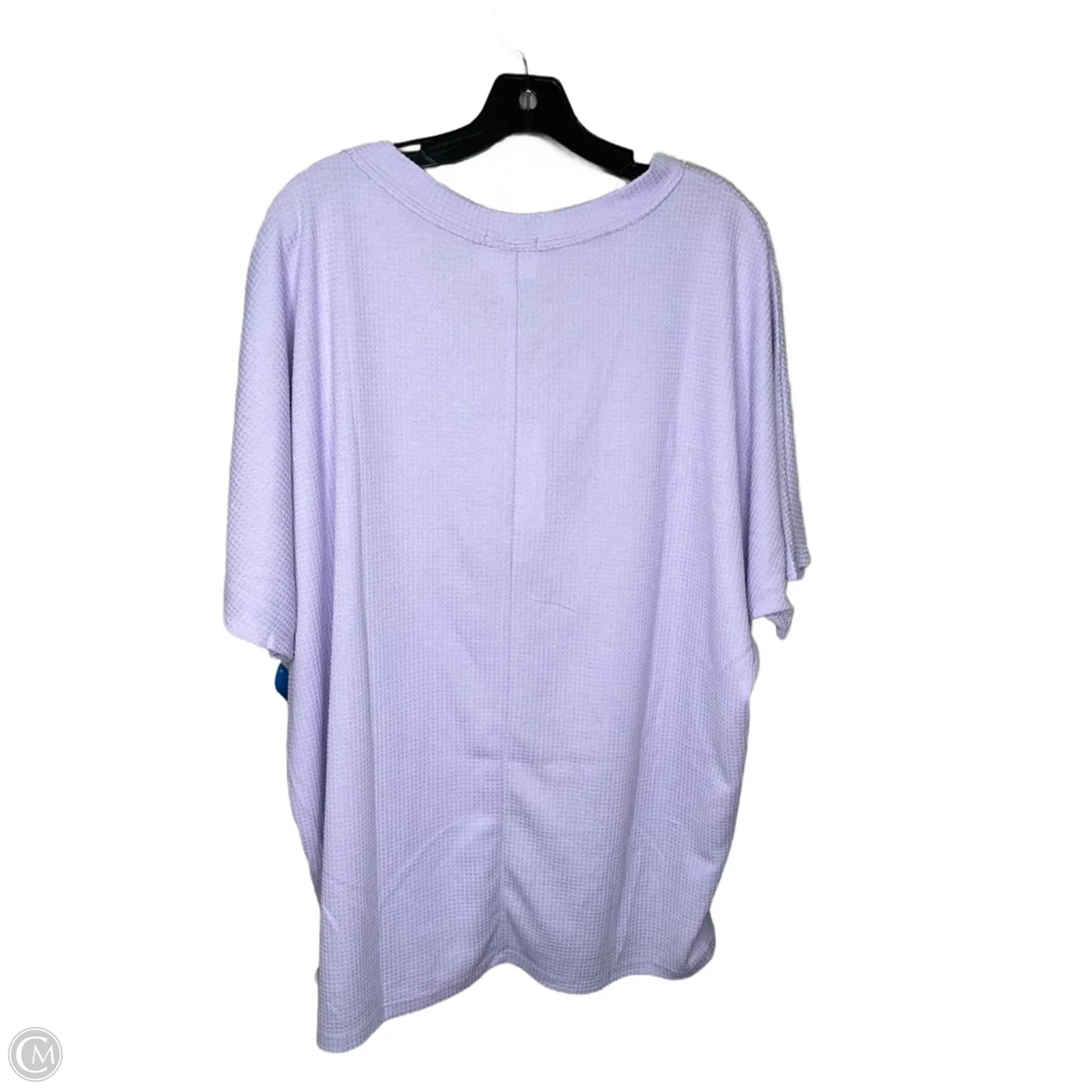 Top Short Sleeve By Andree By Unit In Purple, Size: 2x