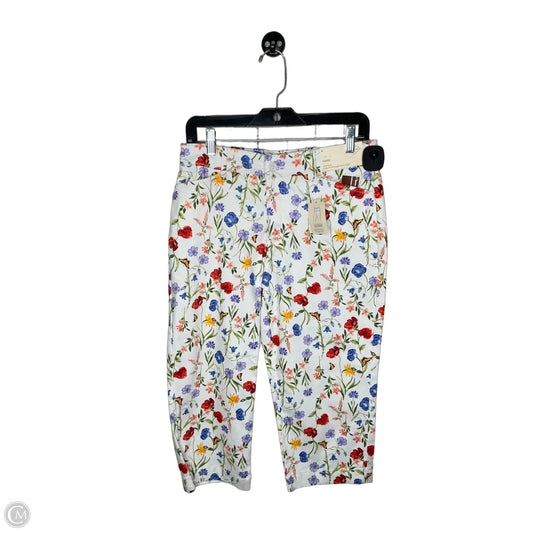 Capris By St Johns Bay In Floral Print, Size: 6