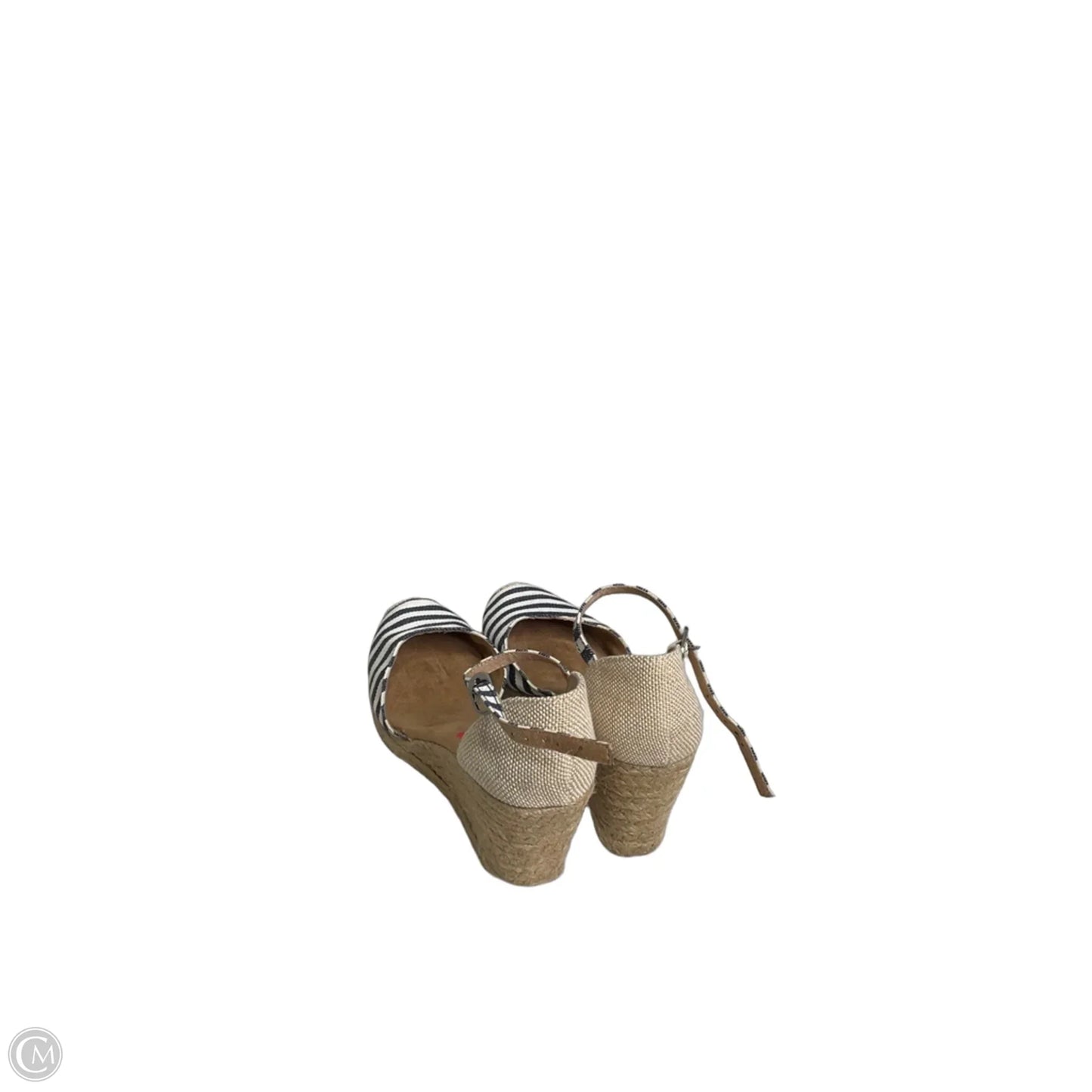 Sandals Heels Platform By White Mountain In Striped Pattern, Size: 8