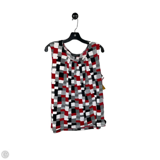 Top Sleeveless By Kasper In Multi-colored, Size: Xl