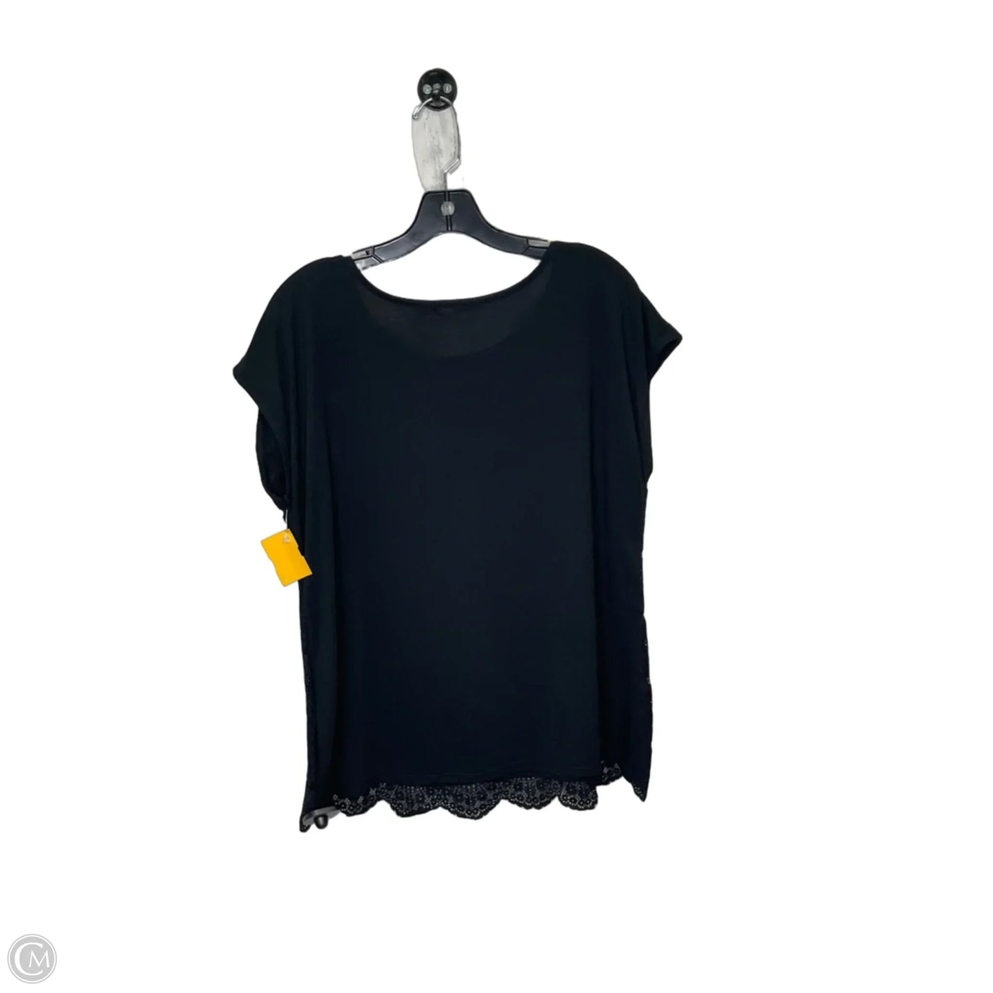Top Long Sleeve By Faded Glory In Black, Size: 16