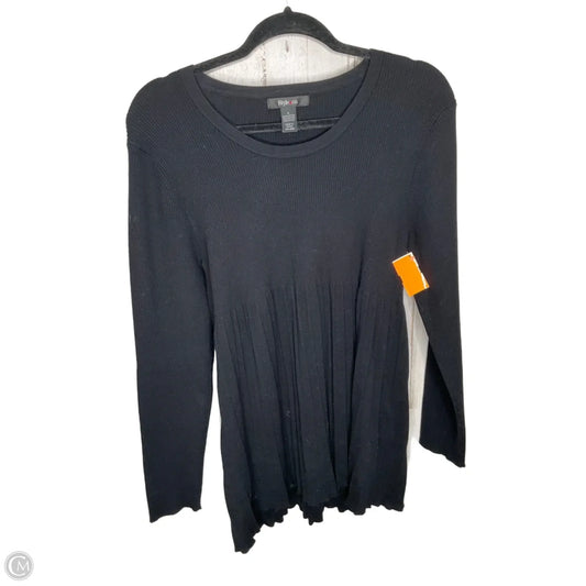 Sweater By Style And Company In Black, Size: L