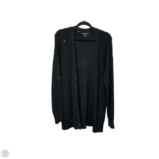 Cardigan By International Concepts In Black, Size: L
