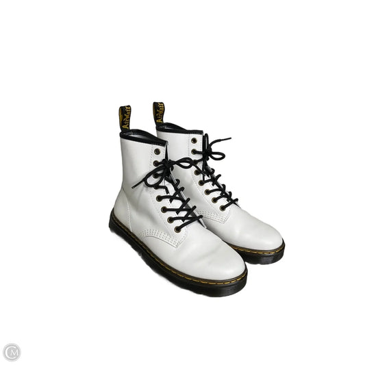 Boots Mid-calf Flats By Dr Martens In White, Size: 7