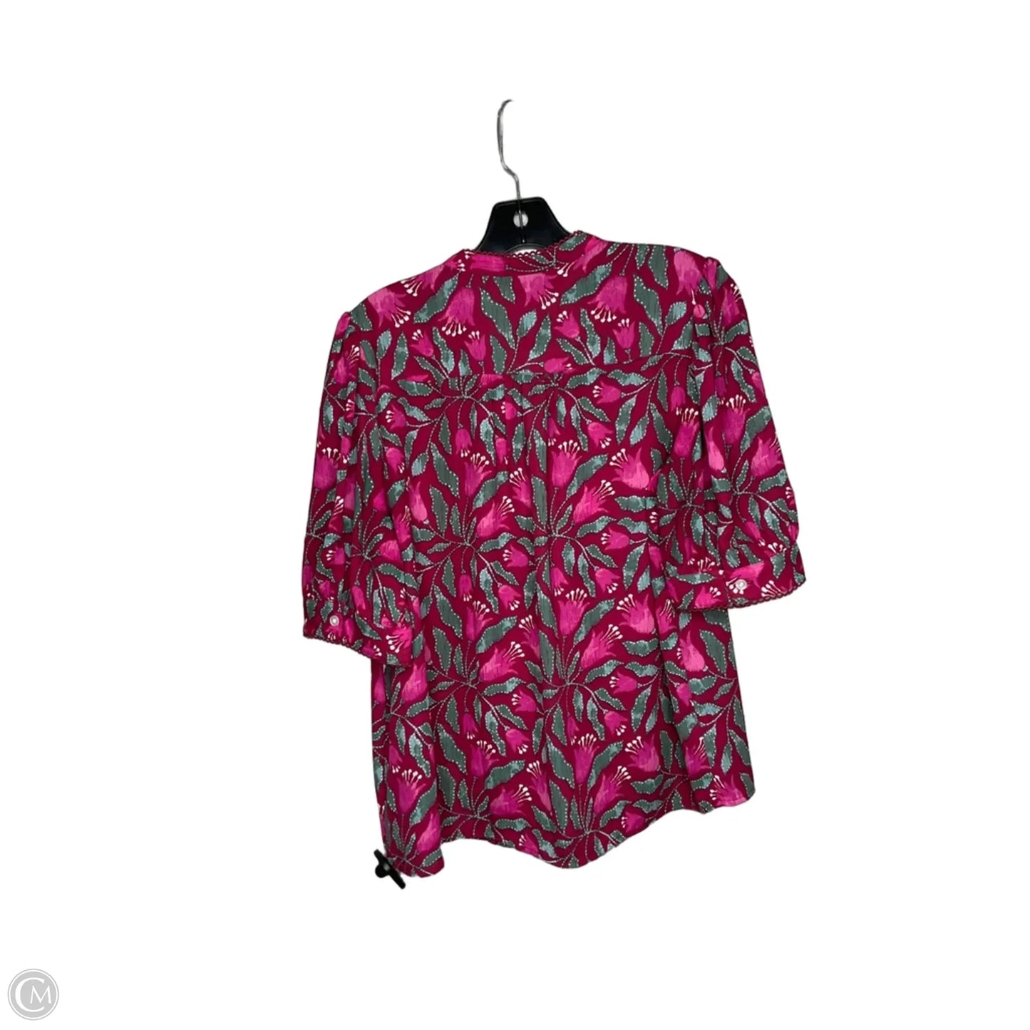 Top Short Sleeve By Ann Taylor In Floral Print, Size: M