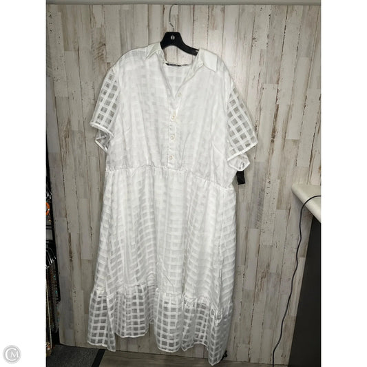 Dress Casual Short By Bloomchic In White, Size: 4x
