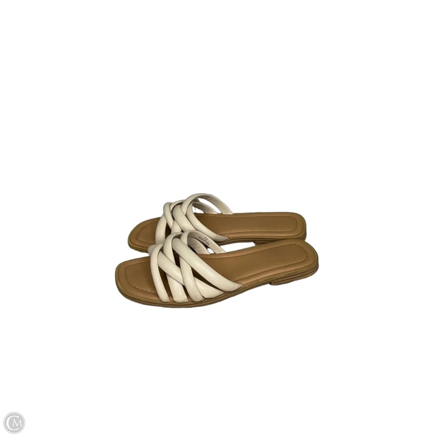 Sandals Flats By Universal Thread In Cream, Size: 7.5