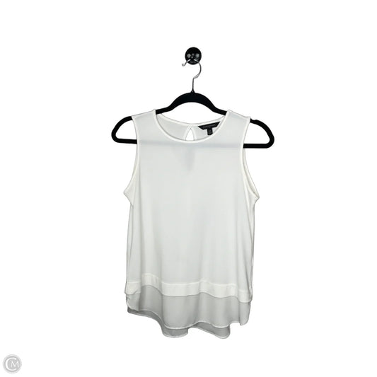 Top Sleeveless Basic By Banana Republic In White, Size: Xs