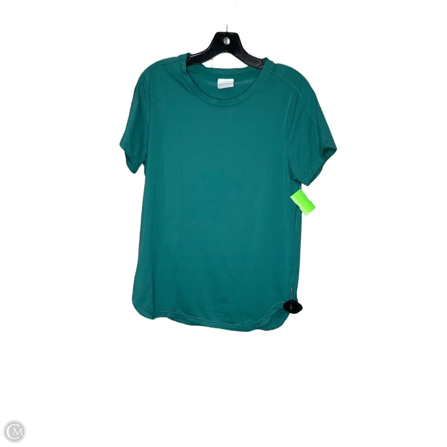 Athletic Top Short Sleeve By Columbia In Teal, Size: M