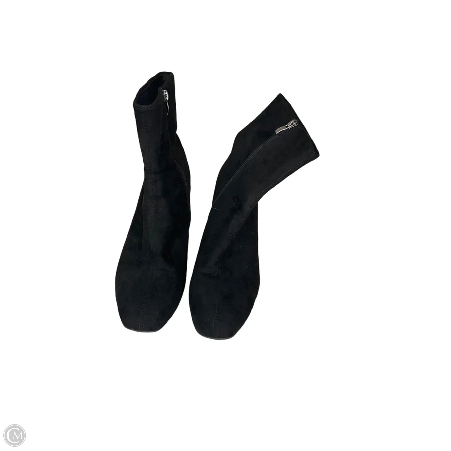 Boots Ankle Heels By Clothes Mentor In Black, Size: 11