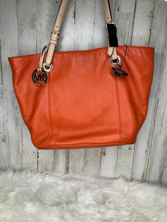 Orange Handbag Designer Michael Kors, Size Medium