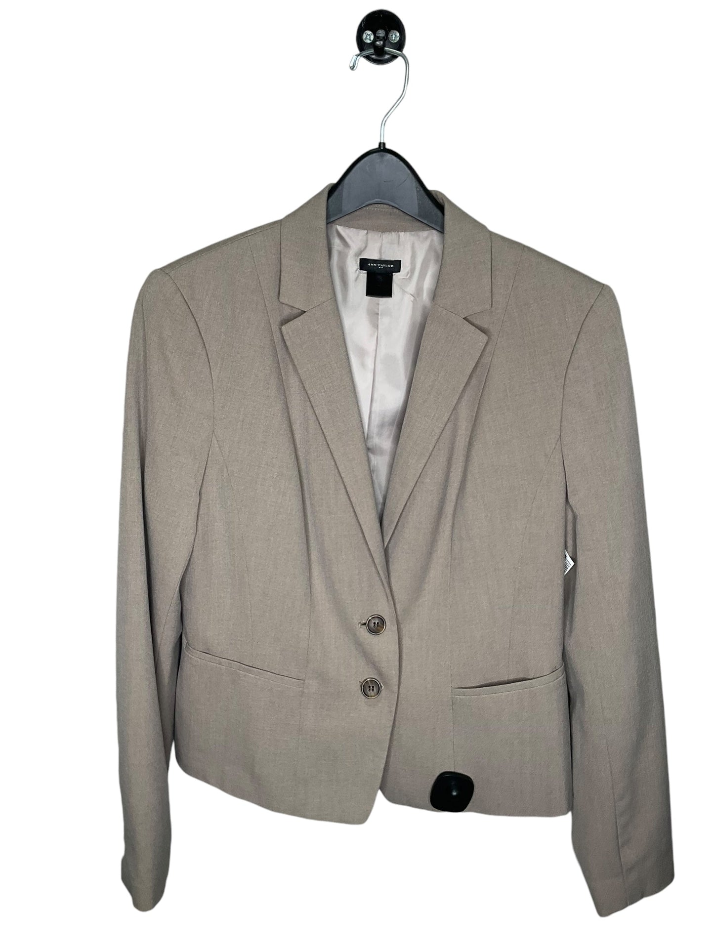 Blazer By Ann Taylor In Beige, Size: 10