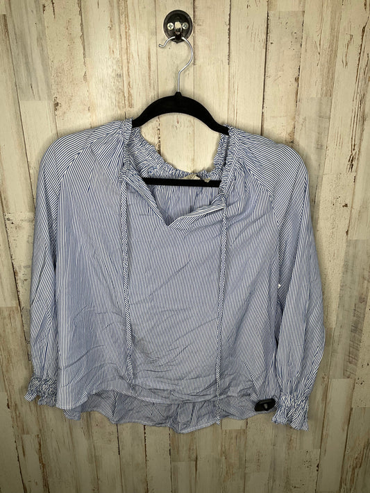 Blue Top Long Sleeve Loft, Size Xs